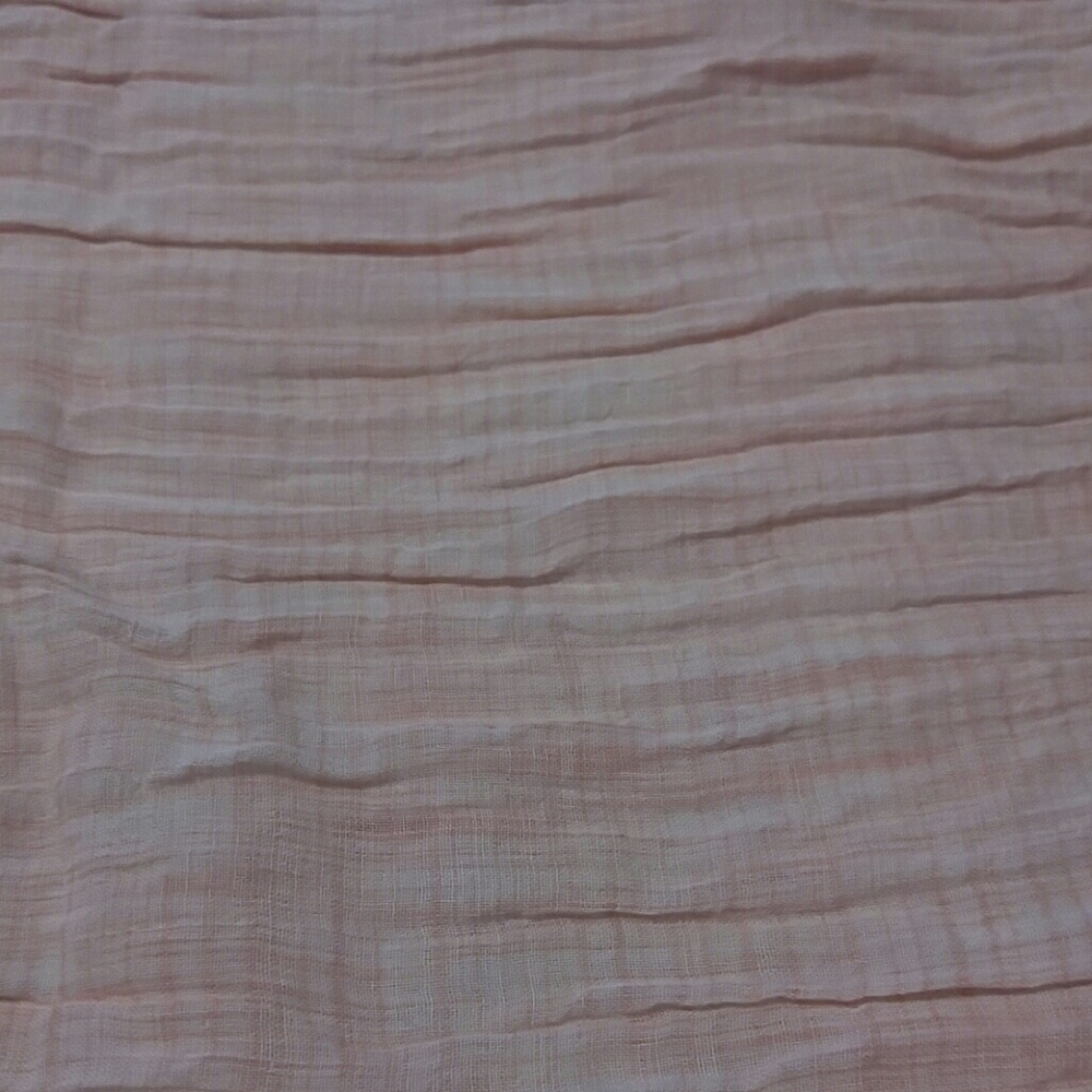 Peach woven scarf/wrap approximately 38" by 68" - Picture 2 of 3